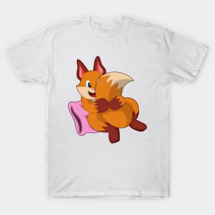 Fox at Sleeping with Pillow T-Shirt